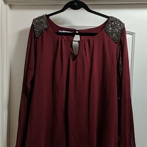 Maurices Embellished Shoulder Top